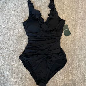 Ralph Lauren Ruffle Front one-piece